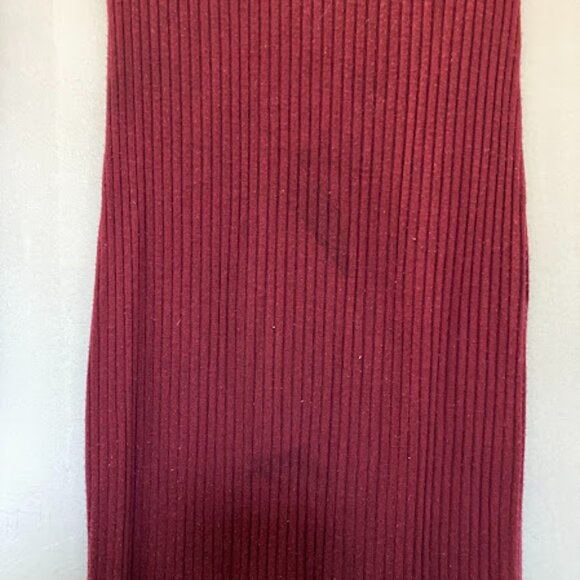 A+ Ellen Long Sleeve Burgundy Cabernet Dress with Brown/Tan (Medium) - Picture 6 of 6